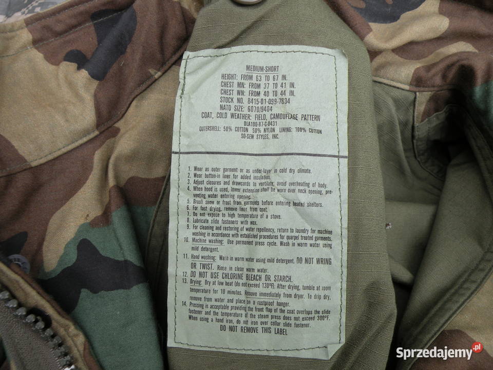 Kurtka m65 woodland medium short 87r Wrocław