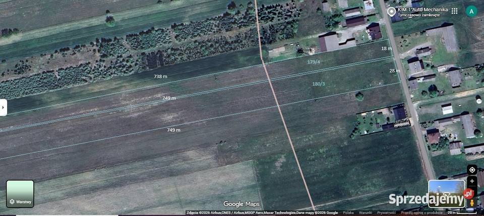 Działka rolnobudowalana Czerwonka-Gozdów