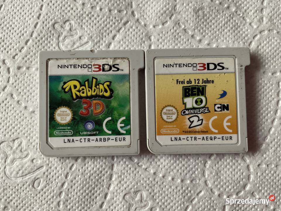 2 gry Nintendo 3DS Ben 10 i Rabbids 3D Sosnowiec