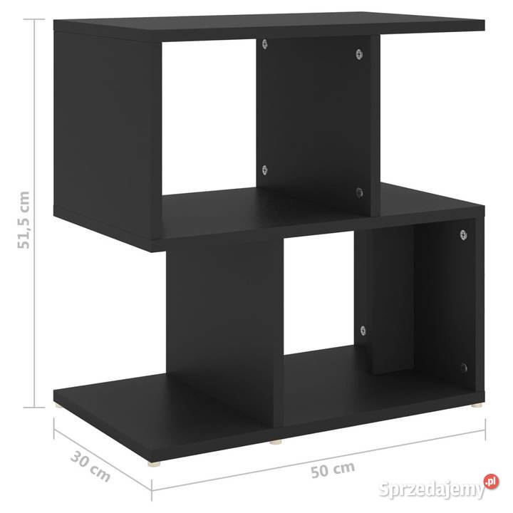Szafki nocne 2 czarne 50x30x515 WM806367