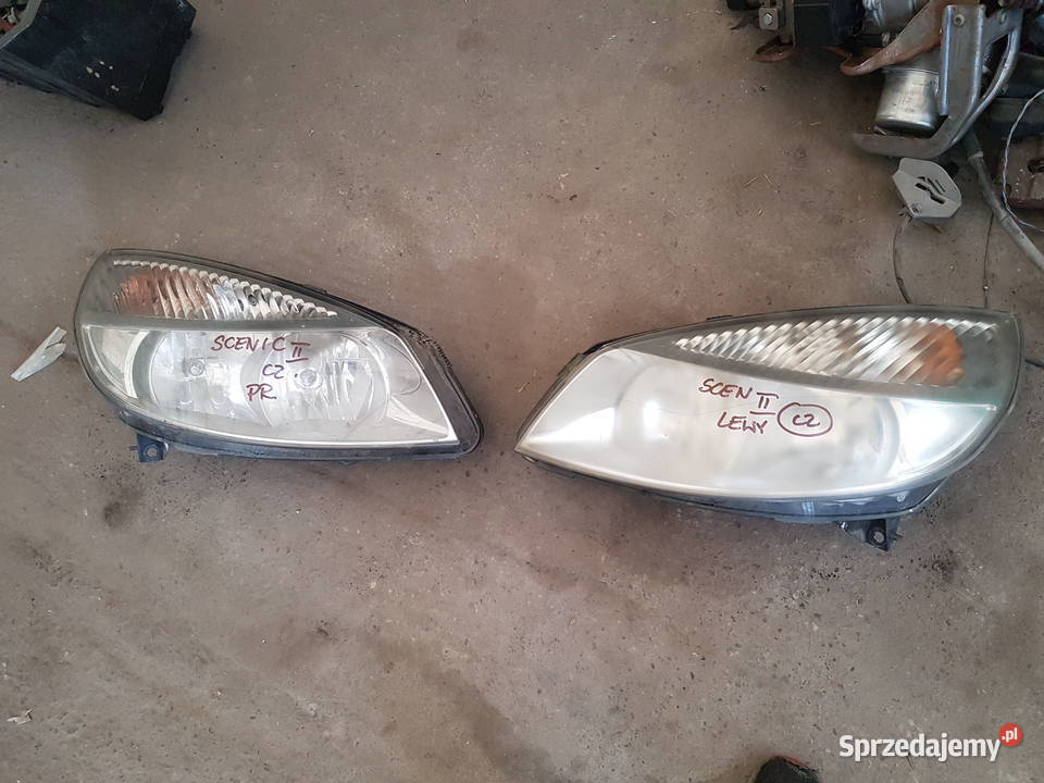 RENAULT SCENIC II REFLEKTOR LEWY PRAWY LAMPA Turkowice