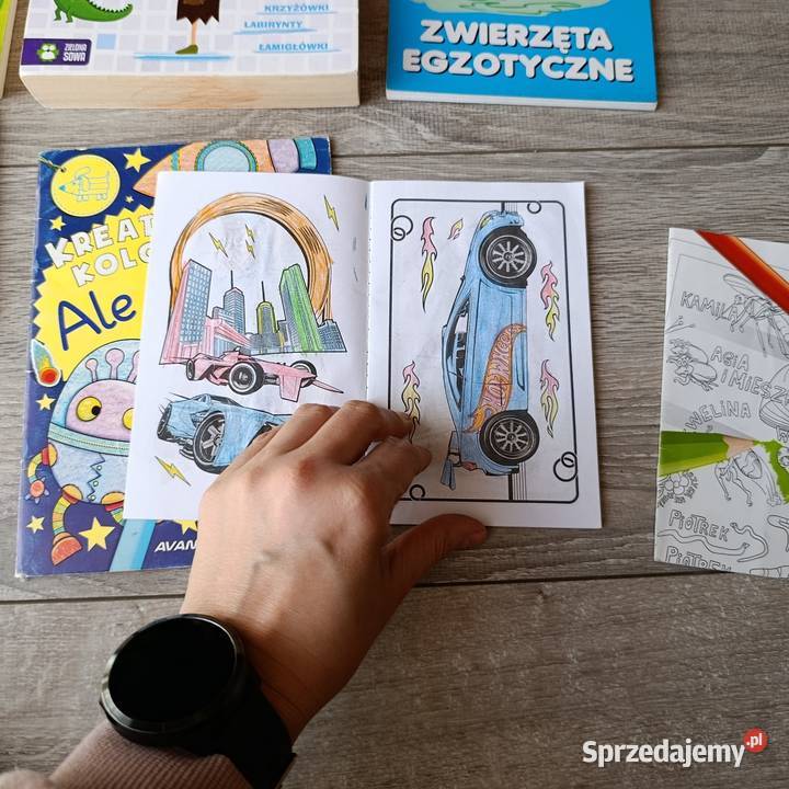 zestaw kolorowanek łamigłówek Poznań sprzedam