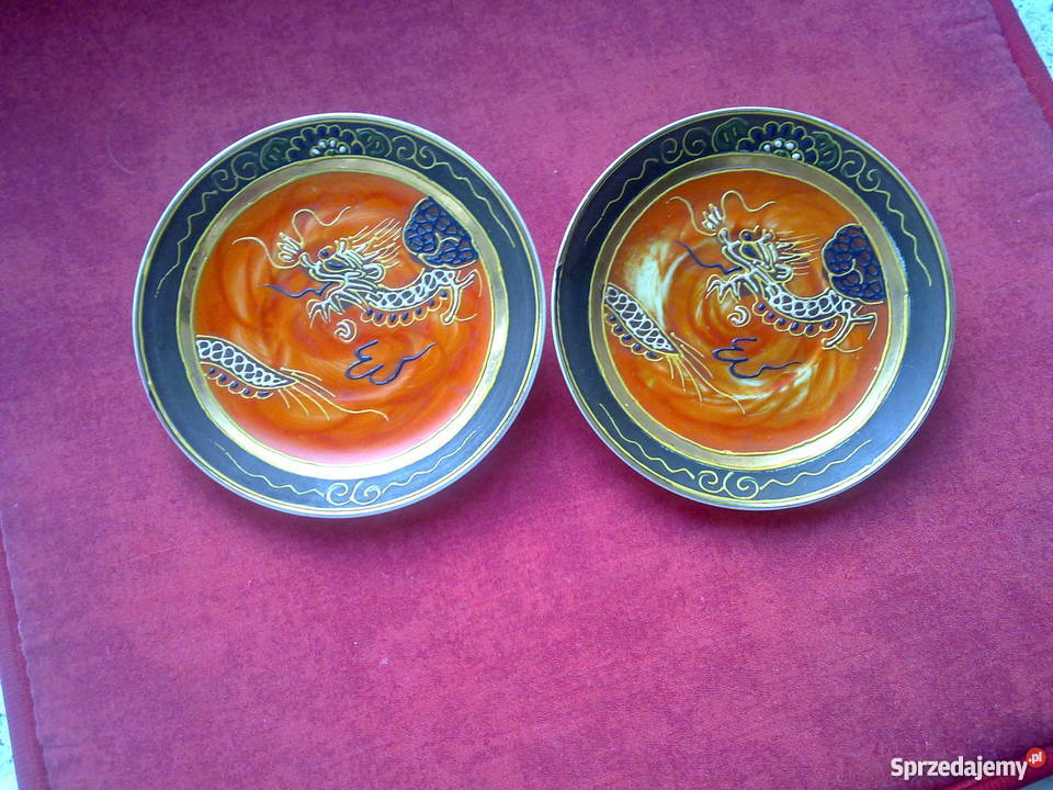Talerzyki deserowe ręcznie malowane