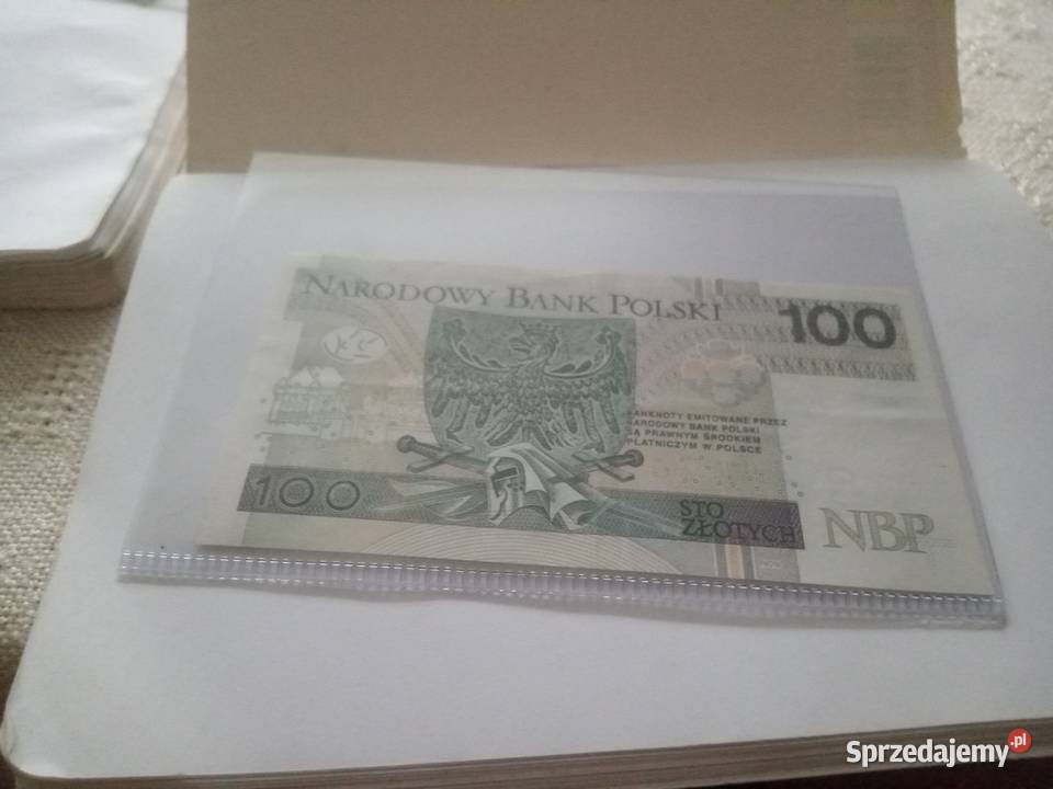 Banknot kolekcjonerski 100zl GF4444444 sprzedam