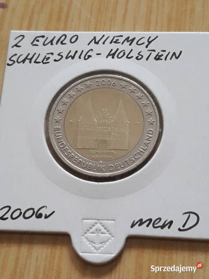 2 Euro Niemcy Schleswig Holstein 2006 r men D Konin