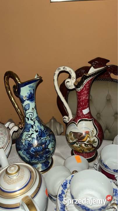 Amfora z ptakiem Wazon Vintage Hubert Bequet Gdańsk