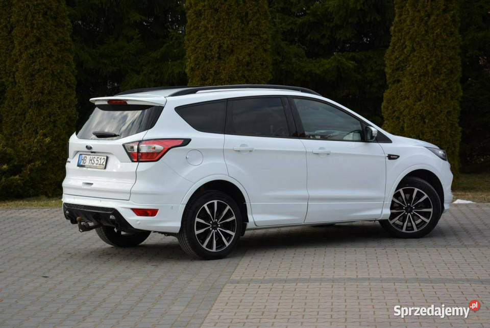 Ford Kuga STLine Panorama 4X4 Radar Acc Xenon biały Ostrów Mazowiecka