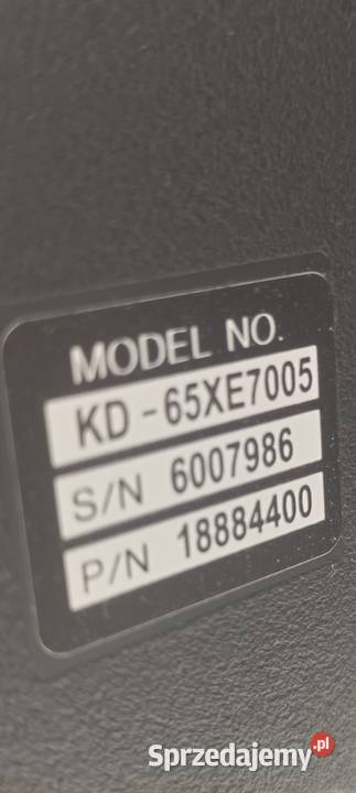 Sony 65 uszkodzony sprzedam