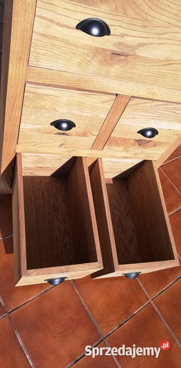 Szafka dębowa lite drewno loft komoda drewniana Garwolin