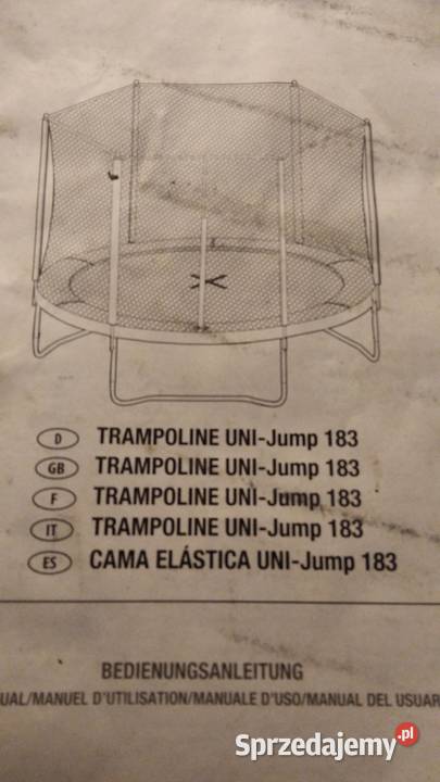 Trampolina z siatką UniJump 180 FT 6 180183 wielkopolskie Nowy Tomyśl