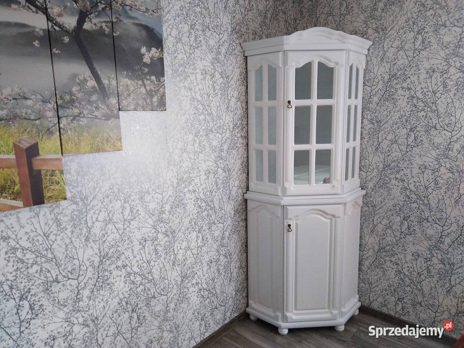 Stylowy Wysoki Narożnik Biały Dąb Skandynawia Pozostałe Katowice