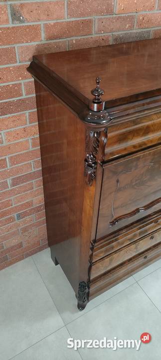 Ekskluzywna sekretera biedermeier antyk Łagów