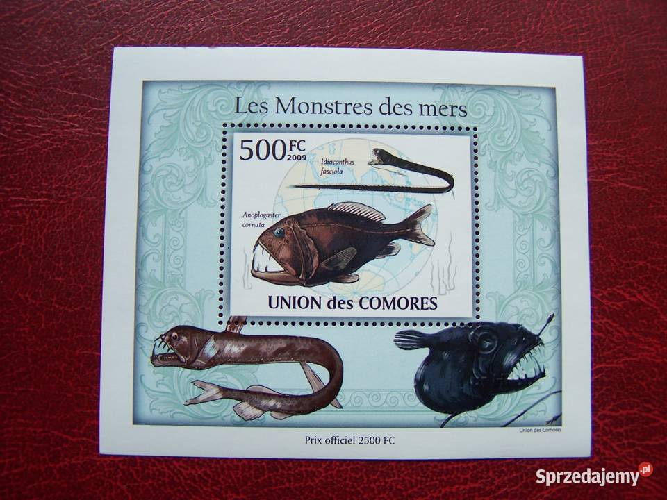 Komory 2009 MNH Ryby Głębin Zycie morskie Nakład Filatelistyka śląskie sprzedam