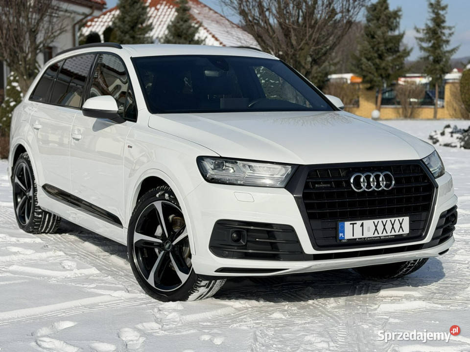 Audi Q7 Bagato Wyposażona S Line Polski Salon światła przeciwmgielne Q7 Widełki