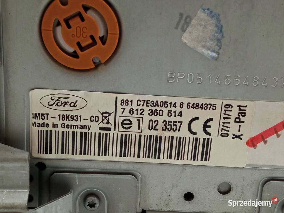 RADIO 4M5T18K931CD Ford Focus Mk2 20042011 Rok produkcji 2006