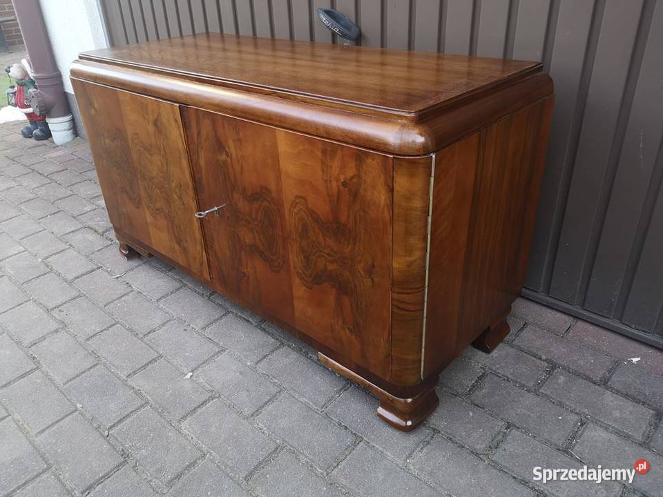 Komoda Niska ARTDECO Orzech RTV 110 Stara Antyk Swarzędz