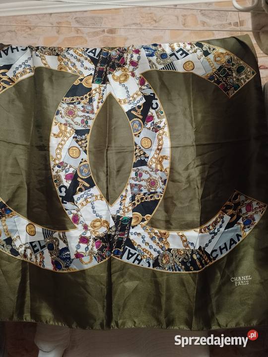 Chanel Paris Wytworna duża apaszka biznesowa Top Kraków sprzedam