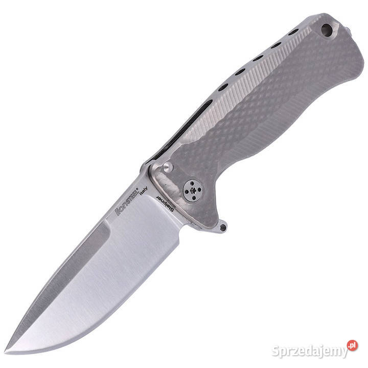 Nóż składany LionSTEEL SR22 Grey Titanium Satin Akcesoria, narzędzia i noże