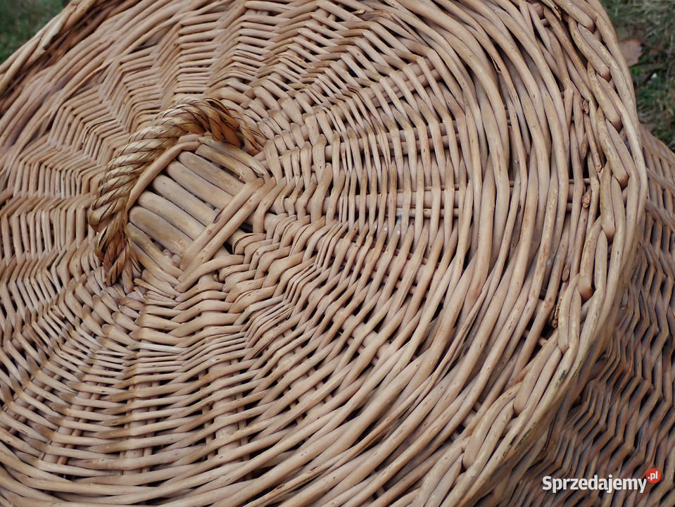 Duży kosz wiklinowy wys70