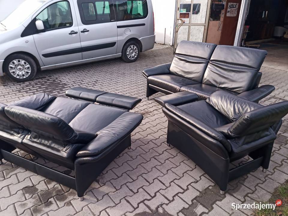 Komplet Rozkładany RELAX 321 i Stolik Skóra Komplety wypoczynkowe Kozy sprzedam