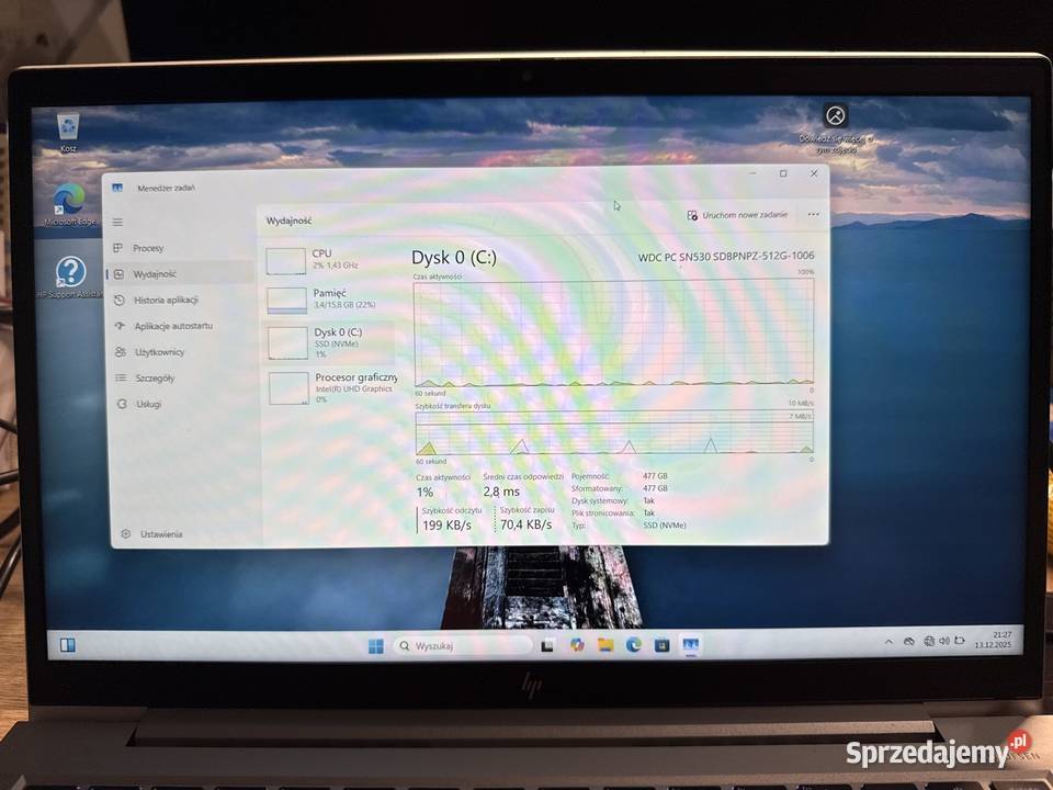 Laptop HP Elitebook 840 G7 i5vpro 16GB RAM 512 Kraków sprzedam