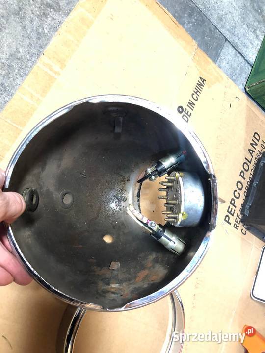 Lampa Junak m07 m10 przejściówka 1960r Olkusz