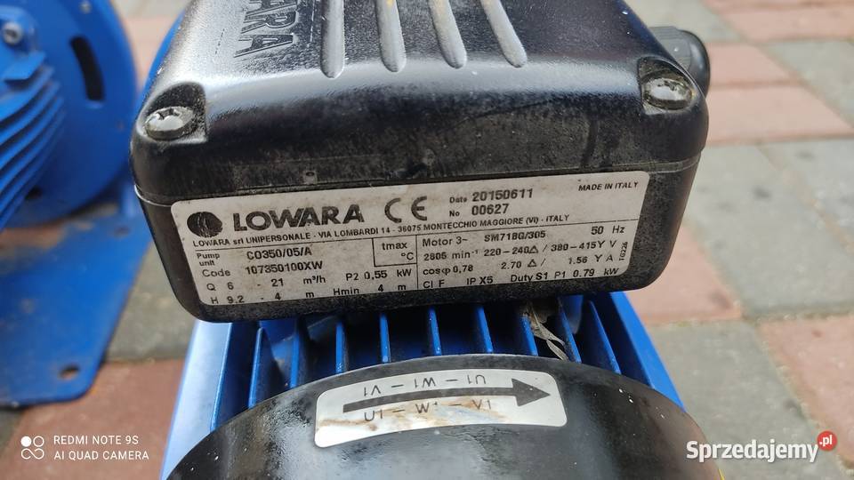 Pompa Lowara CO35005A pompa ssąca pozioma wielkopolskie Nowy Tomyśl