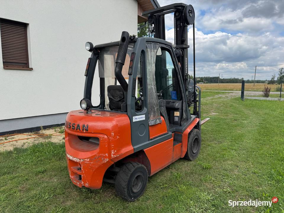 Wózek widłowy Nissan fd02a25q udziw 2500T wys regulowane widły Bełchatów sprzedam