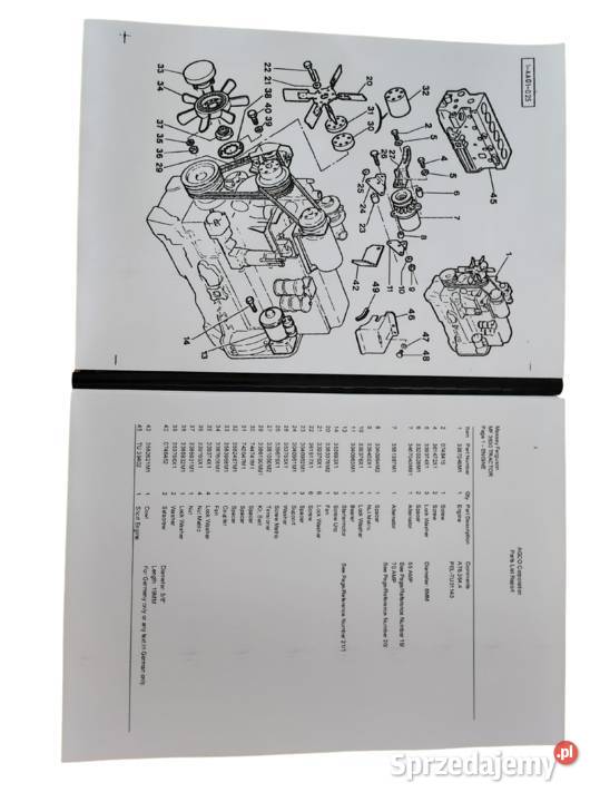 Massey Ferguson 3630 katalog części Gdańsk