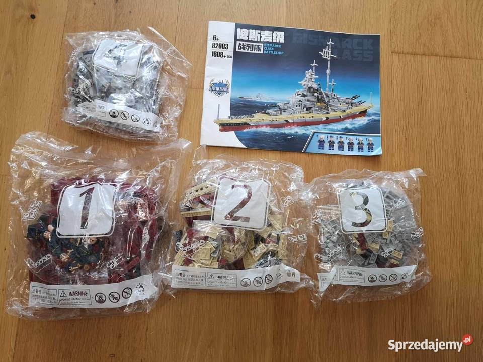 OKAZJA Klocki konstrukcyjne Bismarck NIE LEGO Łódź
