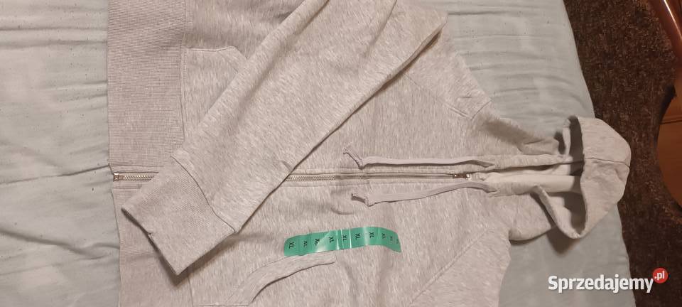 Bluza rozsuwana z kapturem szary/srebrny Zakliczyn