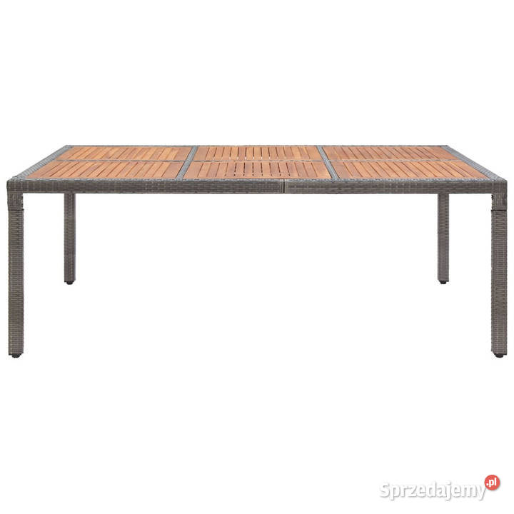 Stół ogrodowy szary 200x150x74 rattan PE i mazowieckie Warszawa sprzedam