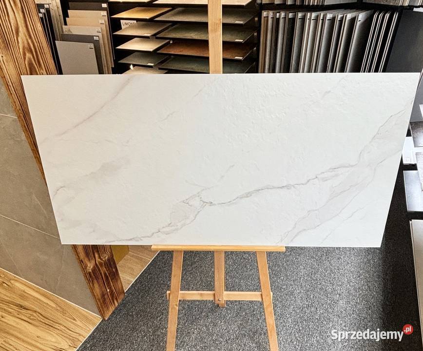 Gres 60x120 Statuario struktura Nowość biały Zakopane