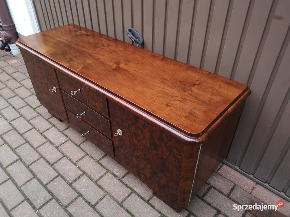 Komoda ARTDECO RTV Niska 134 Orzech Zgrabna Swarzędz