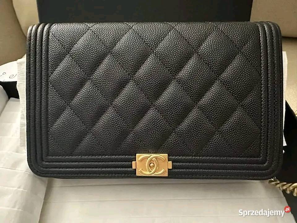 Chanel BOY WOC Czarne Kawiarnie GHW Poznań