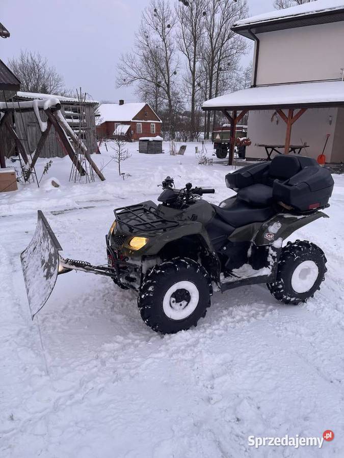 Suzuki Kingquad pług 4x4 2700km lubelskie Dragany