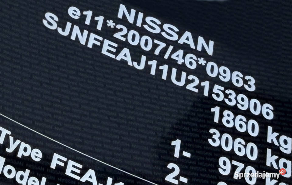 Nissan Qashqai Benzyna Salon Polska Qashqai warmińsko-mazurskie