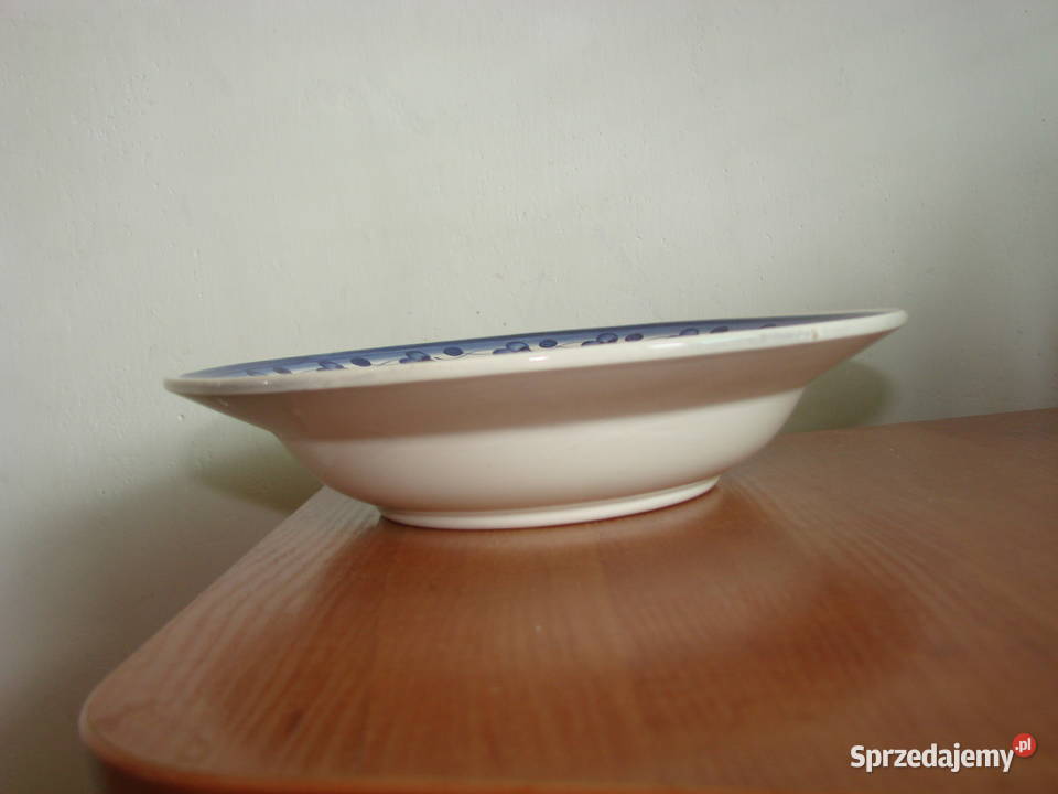 Włocławek fajansowy talerz PRL Pruszcz Gdański