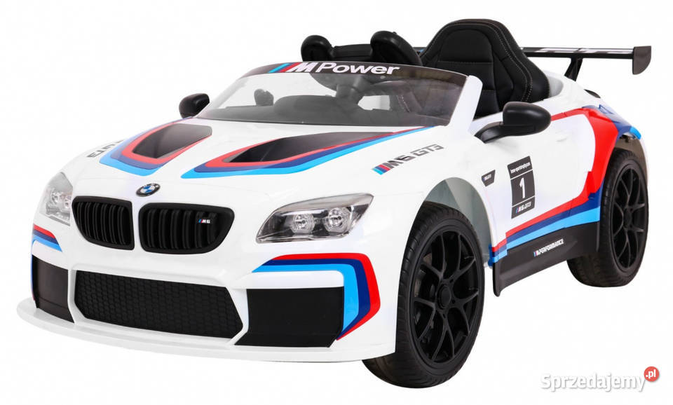 Auto na akumulator BMW M6 GT3 12V EVA białe sprzedam