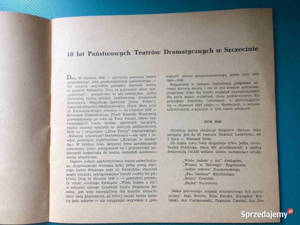 3445 Dziesięciolecie Teatrów Dramatycznych W