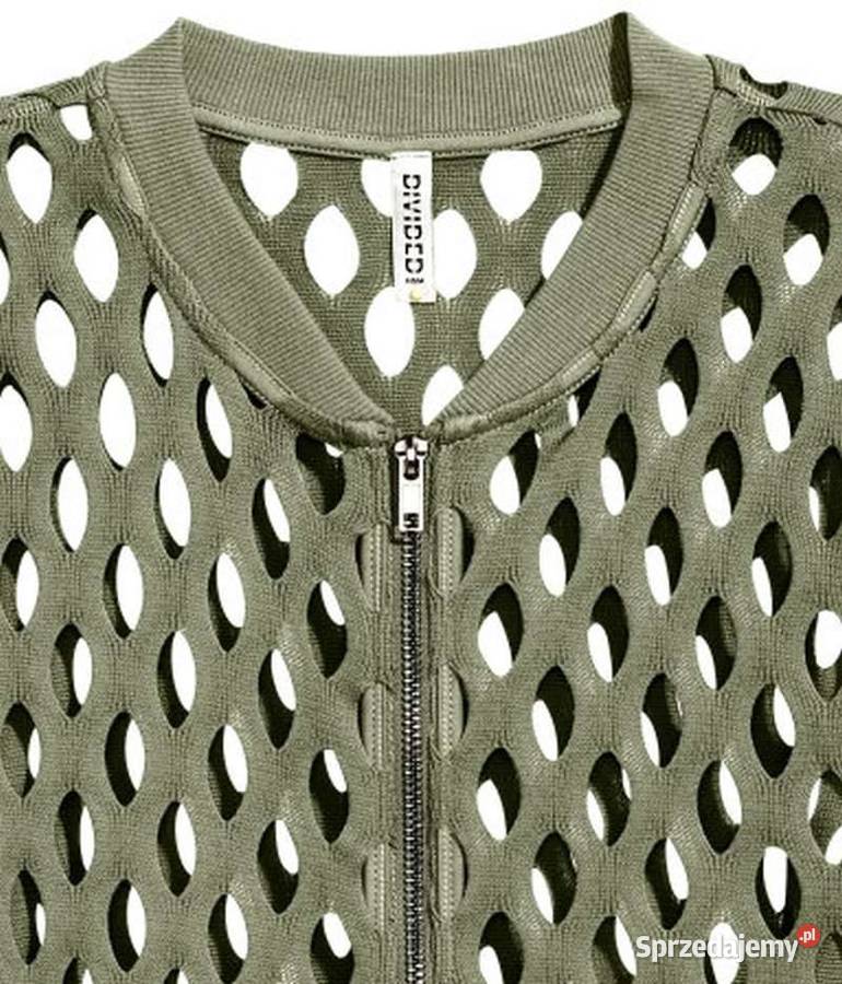 SWETER BLUZKA KURTKA LATO HM XS 34 CARDIGAN zielony Inowrocław