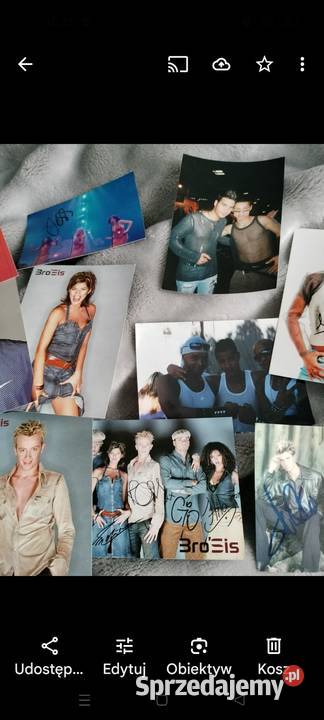 Grupy muzyczne zestaw kart autografy różne Pozostałe zachodniopomorskie Choszczno