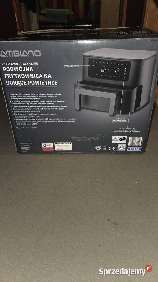 Podwójna frytkownica na gorące powietrze Wąbrzeźno