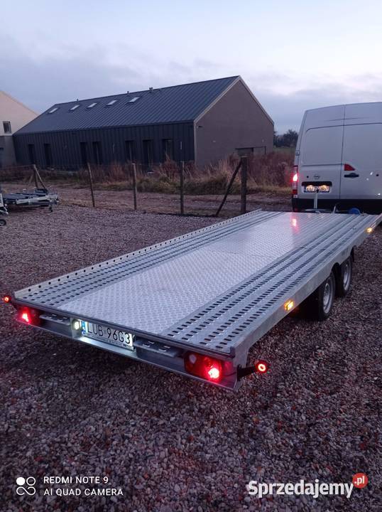 Wynajem Laweta 5x2m 2500 dmc platforma przyczepa