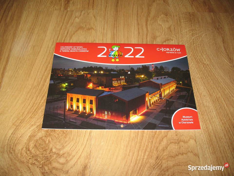 Kalendarz ścienny 2022 wielokolorowy Chorzów