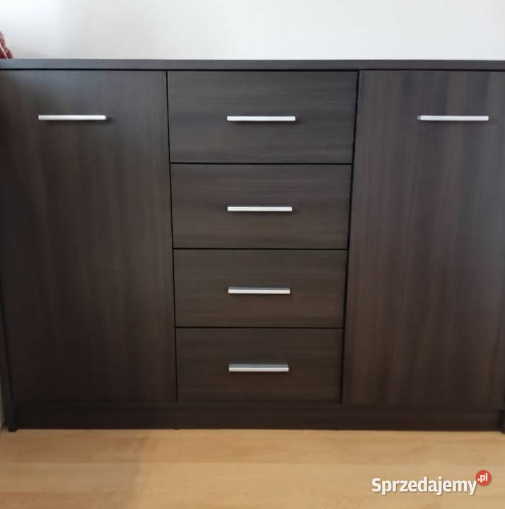 Komoda szafka szuflady półki BRW wenge Komody Dom i Ogród Kurów