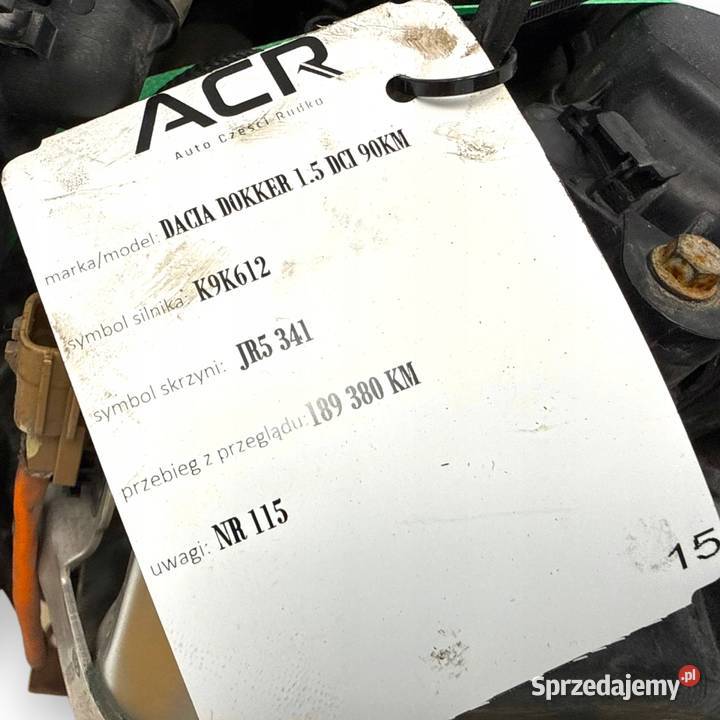 SILNIK K9K612 Renault Clio IV Dacia Logan lubelskie Chełm