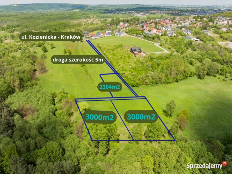 3 działki rolne Kraków Kozienicka sprzedam