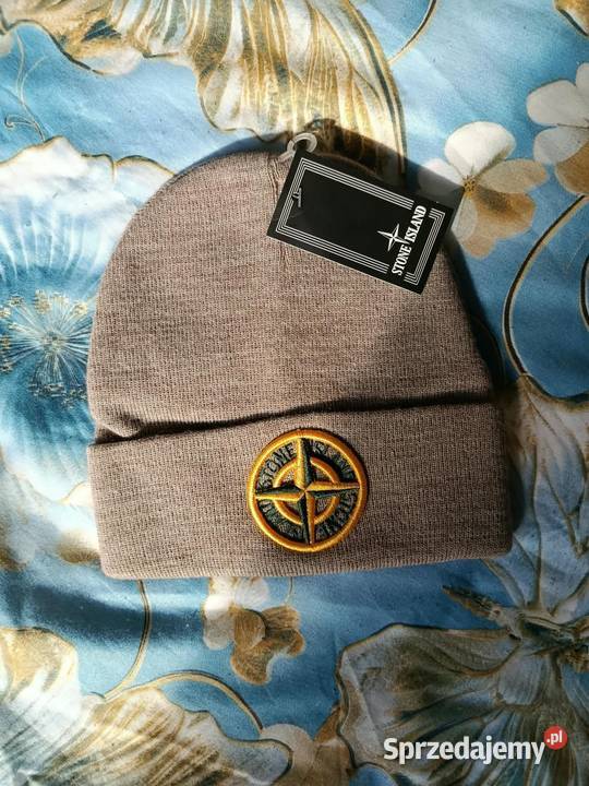 Czapka zimowa Stone Island kolor jasnobrązowy Białystok