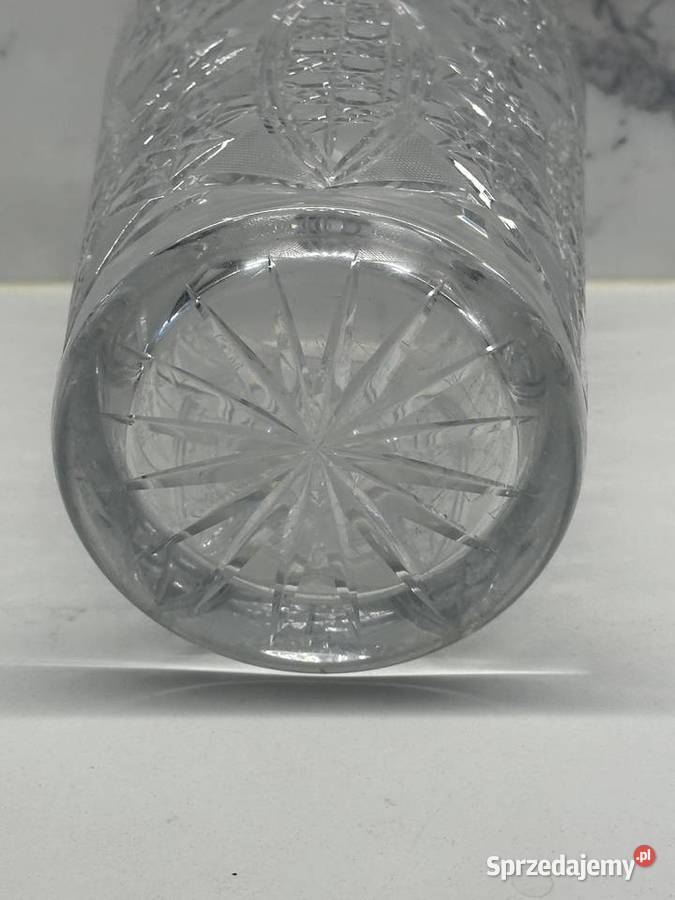 Wazon kryształowy z lat PRLu łódzkie Łódź